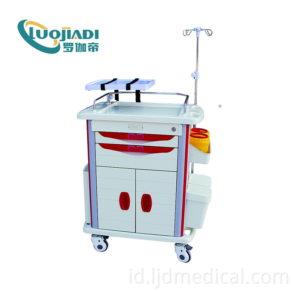 stainless steel ABS emergency trolley 